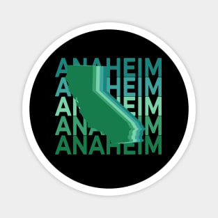 Anaheim California Green Repeat Magnet